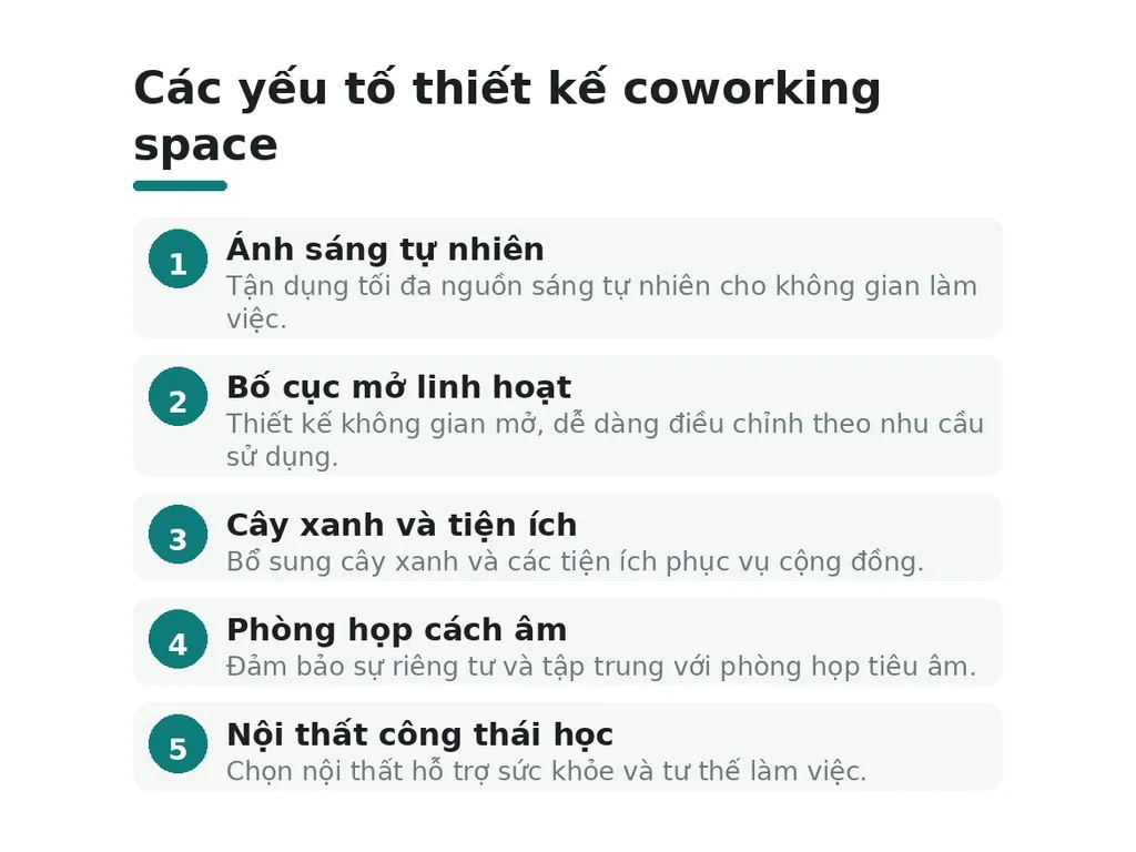 Những điều cần nhớ khi thiết kế coworking space