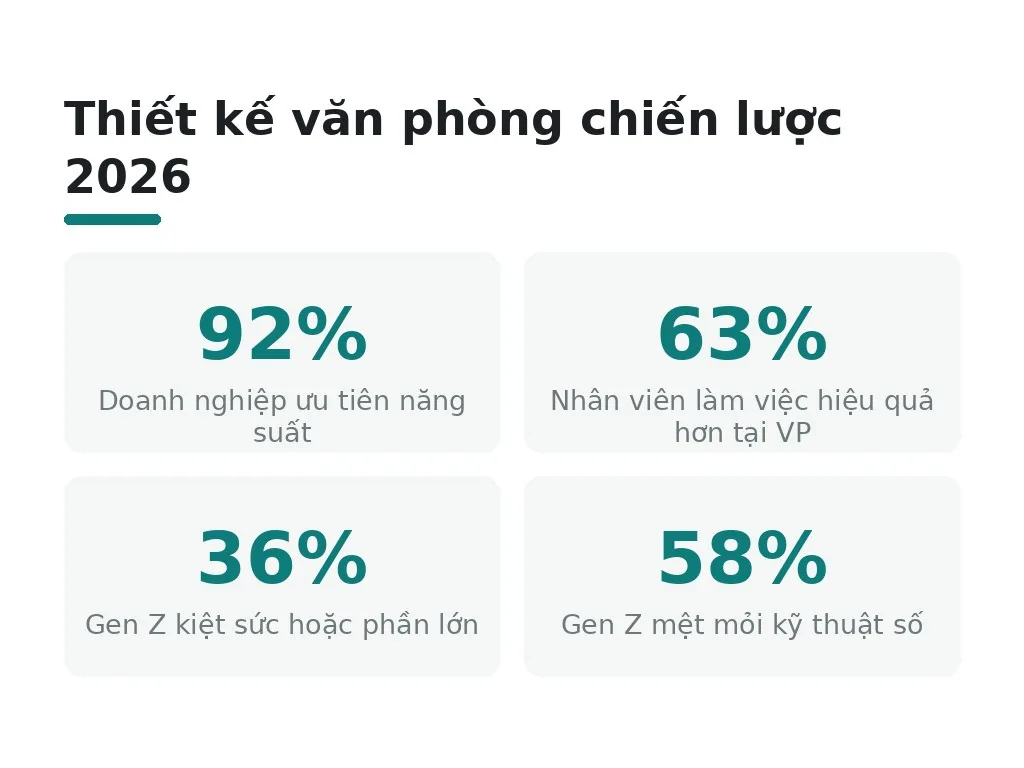 Thiết kế văn phòng chiến lược 2026