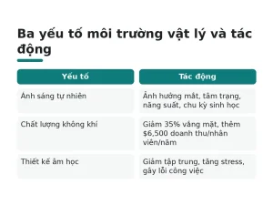 Ba yếu tố môi trường vật lý và tác động