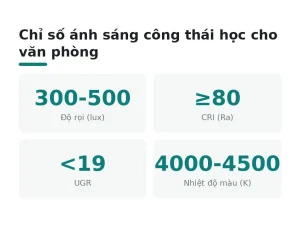 Chỉ số ánh sáng công thái học cho văn phòng