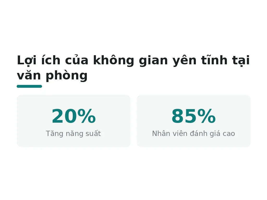 Lợi ích của không gian yên tĩnh tại văn phòng