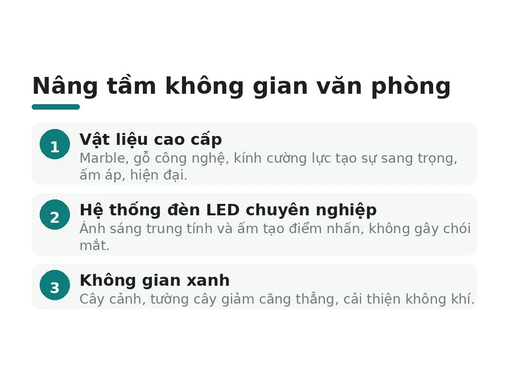 Vật liệu và ánh sáng nào giúp nâng tầm không gian?