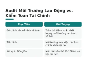 Audit Môi Trường Lao Động vs. Kiểm Toán Tài Chính